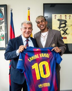 Barcelona confirm Lamine Yamal as their new number 10