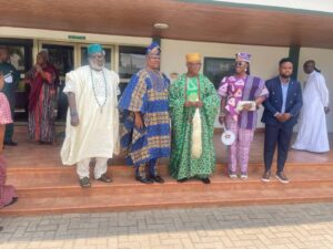 Owa Ajero of Ijero Ekiti, Oba Adewole, pays courtesy visit to Nigerian High Commission in Ghana