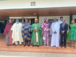 Owa Ajero of Ijero Ekiti, Oba Adewole, pays courtesy visit to Nigerian High Commission in Ghana