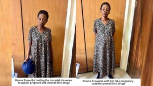 NDLEA arrest widow using fake pregnancy to traffic cocaine arrested in Lagos