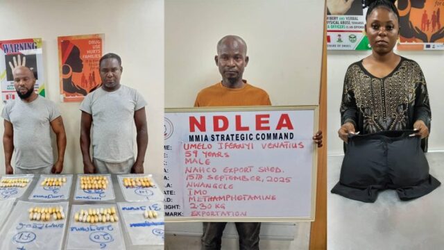 Brazil returnees excrete 116 wraps of heroin, cocaine in NDLEA custody