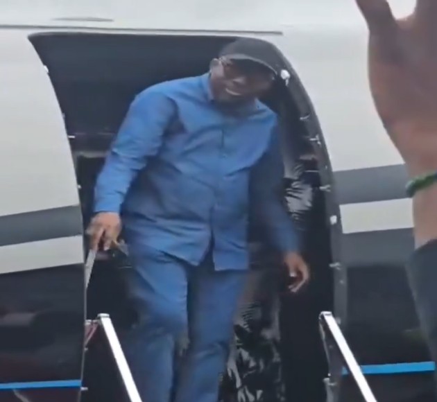 Fubara arrives Port Harcourt Airport after Rivers emergency rule