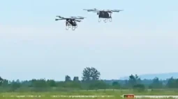 Flying cars crash into each other at Chinese air show