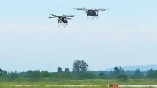Flying cars crash into each other at Chinese air show