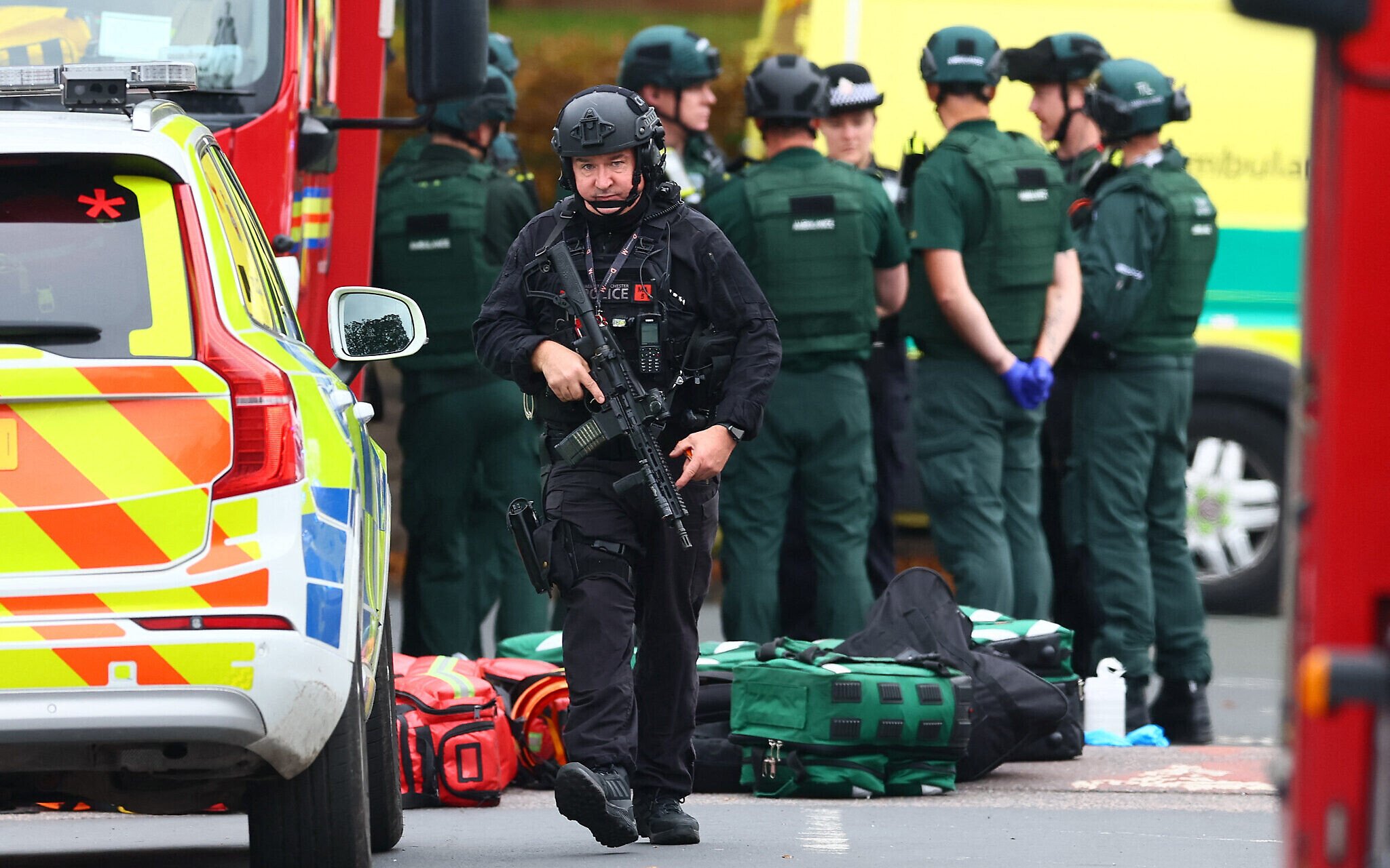 Two dead in UK synagogue attack on Yom Kippur, suspect 'with bomb' shot by police