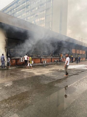 Fire razes section of Rivers government secretariat
