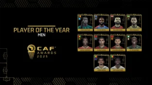 Victor Osimhen, others nominated in the Men’s categories for CAF Awards 2025