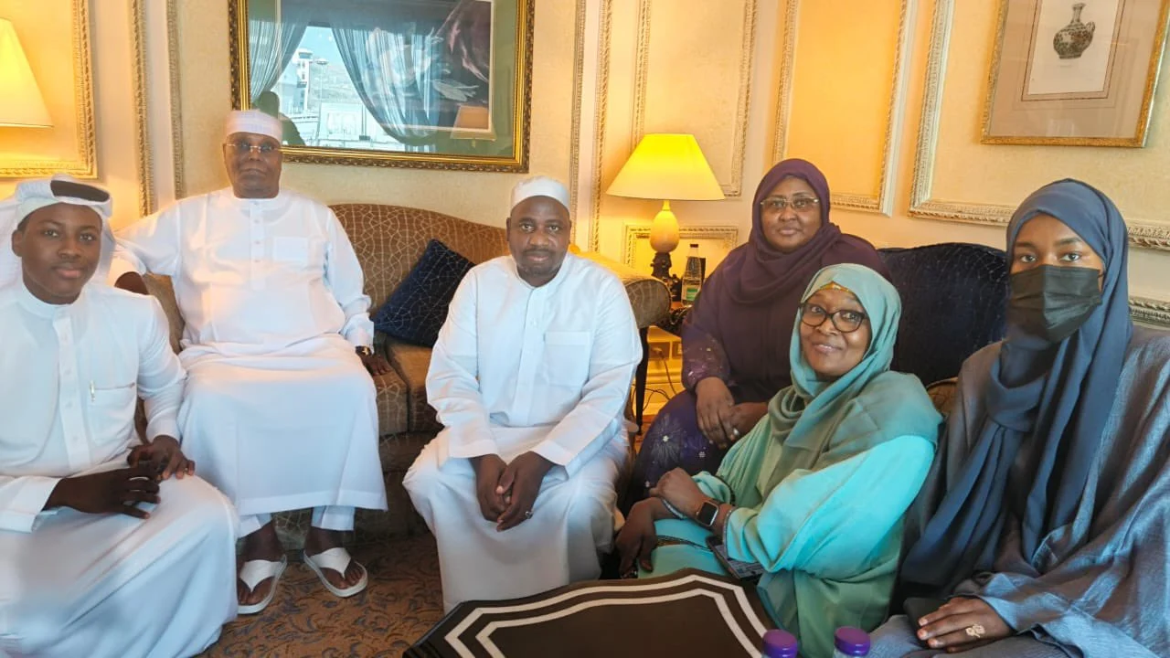 Atiku meets Aisha Buhari in Saudi Arabia