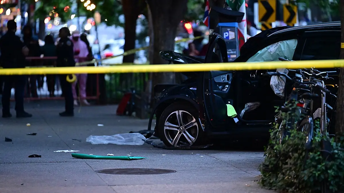 Two killed after a drunk driver crashed into pedestrians in New York City