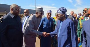 Tinubu arrives Kigali for the African CEO forum
