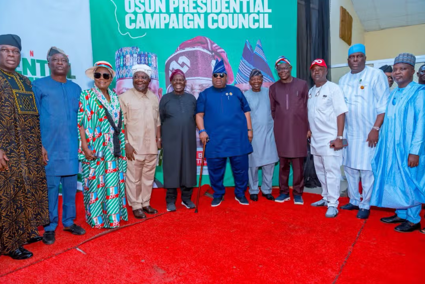 Oyetola, Oyebamiji absent as Adeleke inaugurates Tinubu campaign council in Osun